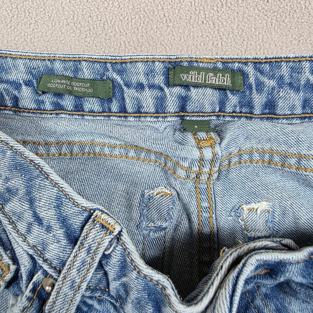 Wild Fable Jeans Womens 2 Blue Bootcut Low-Rise Bootcut Light Wash